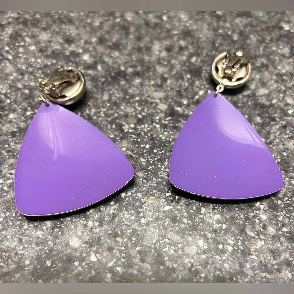 Hand painted women’s earrings - Picture 5 of 6